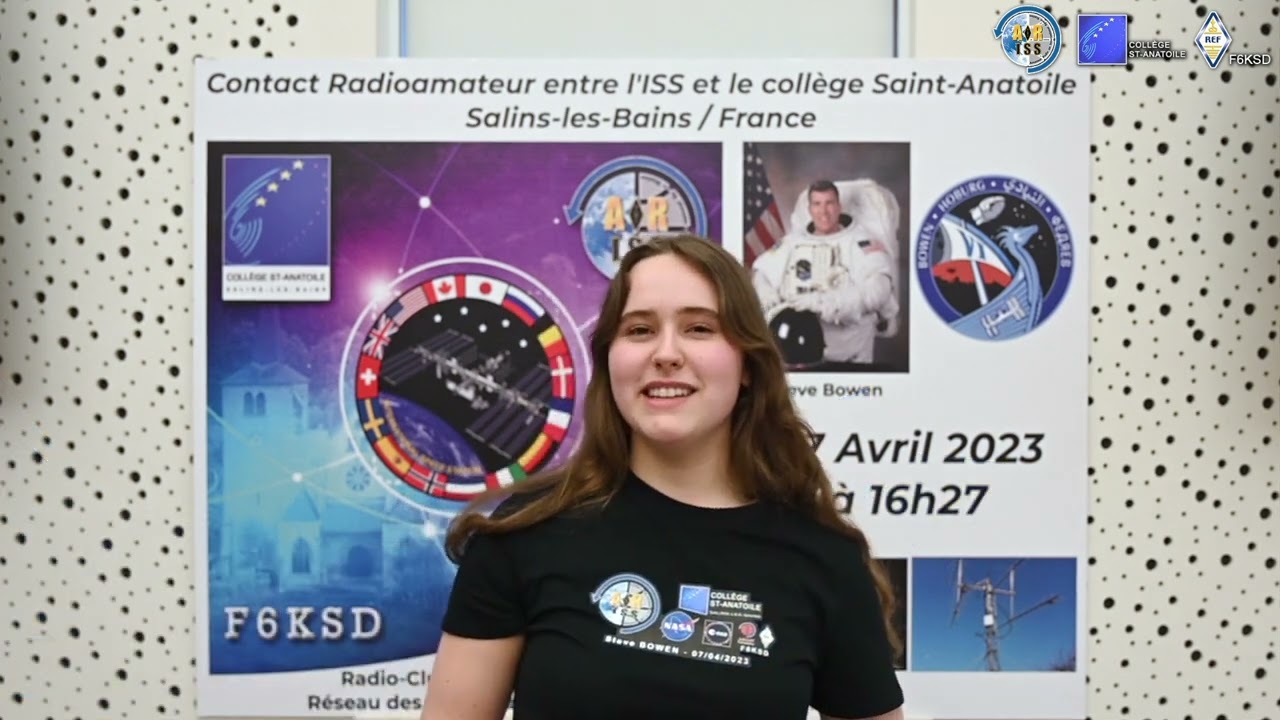 ARISS Contact   Collège St Anatoile   Steve BOWEN   April 7, 2023