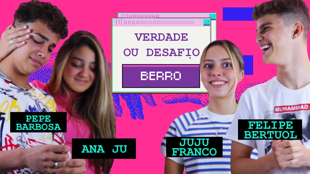 SERENATA, CHEIRO NA AXILA, RAP: JUJU FRANCO, FE BERTUOL, ANA JU e PEPÊ BARBOSA no VERDADE ou DESAFIO