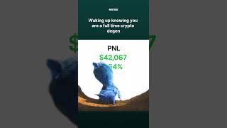 Crypto degen mornings hit different when the PnL is green 💚 #crypto #bitcoin #cryptotrading