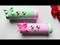 How to make a paper pencil box / Paper pencil box / Easy Origami box tutorial /Origami /School craft