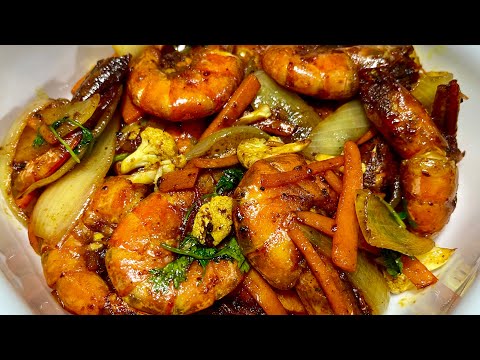Resepi Goreng Udang Kunyit