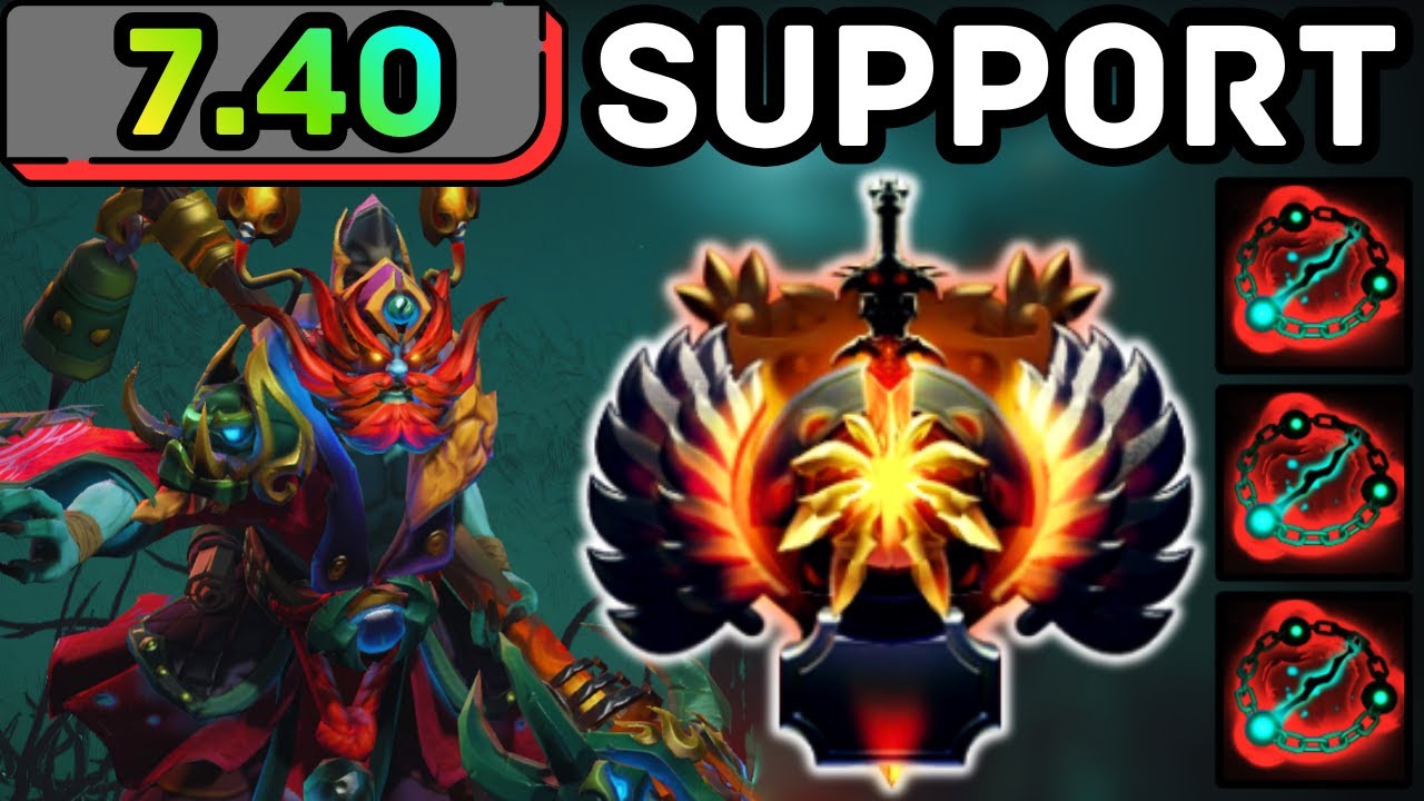 🔥 NEW PATCH 7.40 GRIMSTROKE HARD SUPPORT NO ESCAPE ANYWHERE | DOTA 2 GAMEPLAY 🔥
