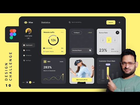 Challenge 10: Design A Professional Dashboard Ui Using Figma 2024 Tutorial In Hindi