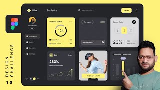 Challenge 10: Design A Professional Dashboard Ui Using Figma 2024 Tutorial In Hindi