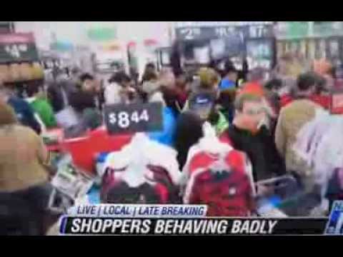 Black Friday Walmart Protests and Shoppers Gone Wild 2013 - YouTube