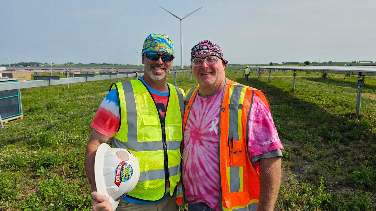 Traveling union electriciansolar farm week 9.travelingunionelectrican