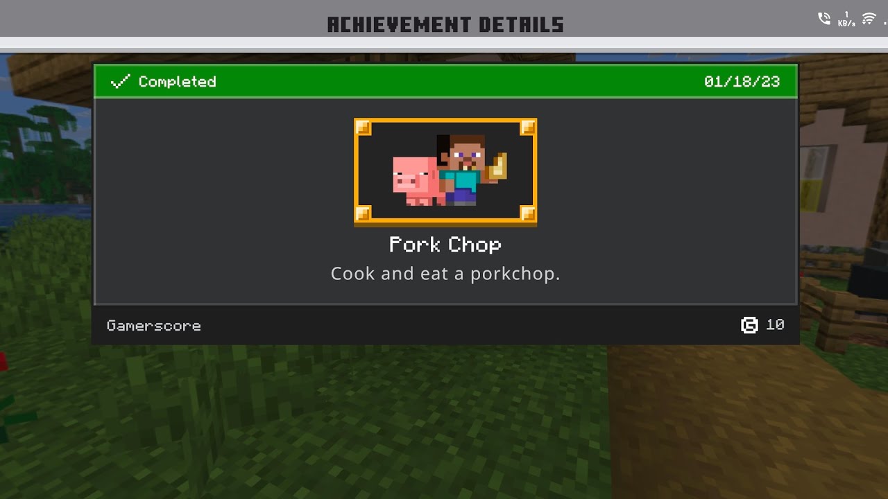 Achievement-Pork Chop || 