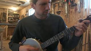 12" walnut banjo with Whyte Laydie-type tone ring, Zach Hoyt no. 275