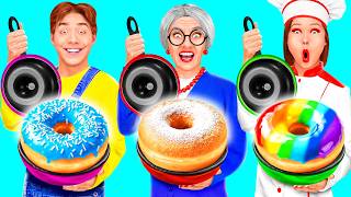 Me vs Grandma Cooking Challenge | Cool Food Tricks by HAHANOM Challenge