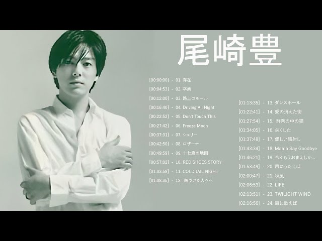 尾崎 豊 ヒット曲 ☆ 尾崎 豊 ベストヒット ☆ 尾崎 豊 ヒット
