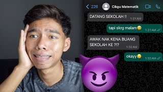 Seram Cikgu Suruh Aku Datang Sekolah Waktu Malam
