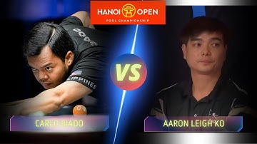 CARLO BIADO VS  AARON LEIGH KO | 2025 HANOI OPEN POOL CHAMPIONSHIP #billiards #9ballpool