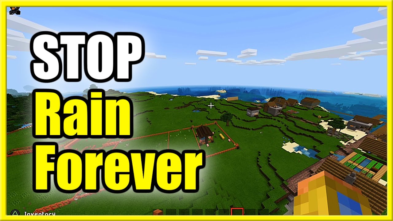 How to STOP RAIN in Minecraft FOREVER in Bedrock Edition (New Method