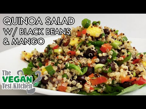 Video: Torsk Med Mango Og Quinoa Salat