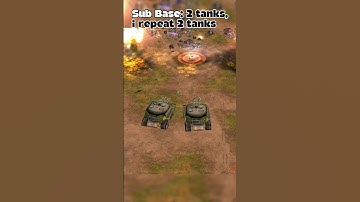 2 TANKS ATTACK! LOL! #shorts #youtubeshorts  #commandandconquerzerohour #games #gaming