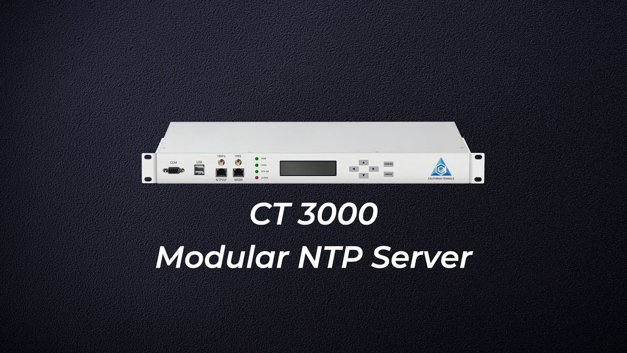 The California Triangle CT3000 is a high-performance and large-capacity NTP time server.