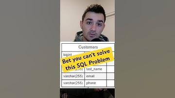 If you can’t solve this check out the video below! #data #database #sql #leetcode