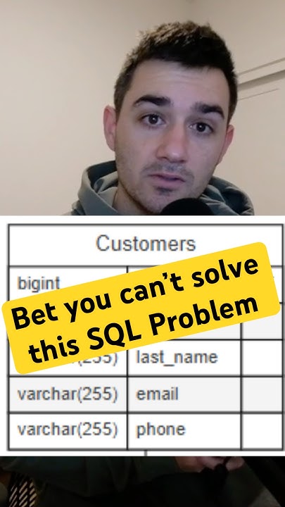 If you can’t solve this check out the video below! #data #database #sql ...