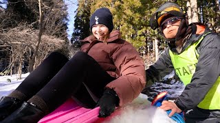 Trying Winter Activities in the Snowy Japanese Countryside【Japan Life】