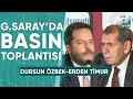 Galatasaray Başkanı Dursun Özbek Ve Sportif A.Ş. Başkan Vekili Erden Timur Açıklamada Bulundu