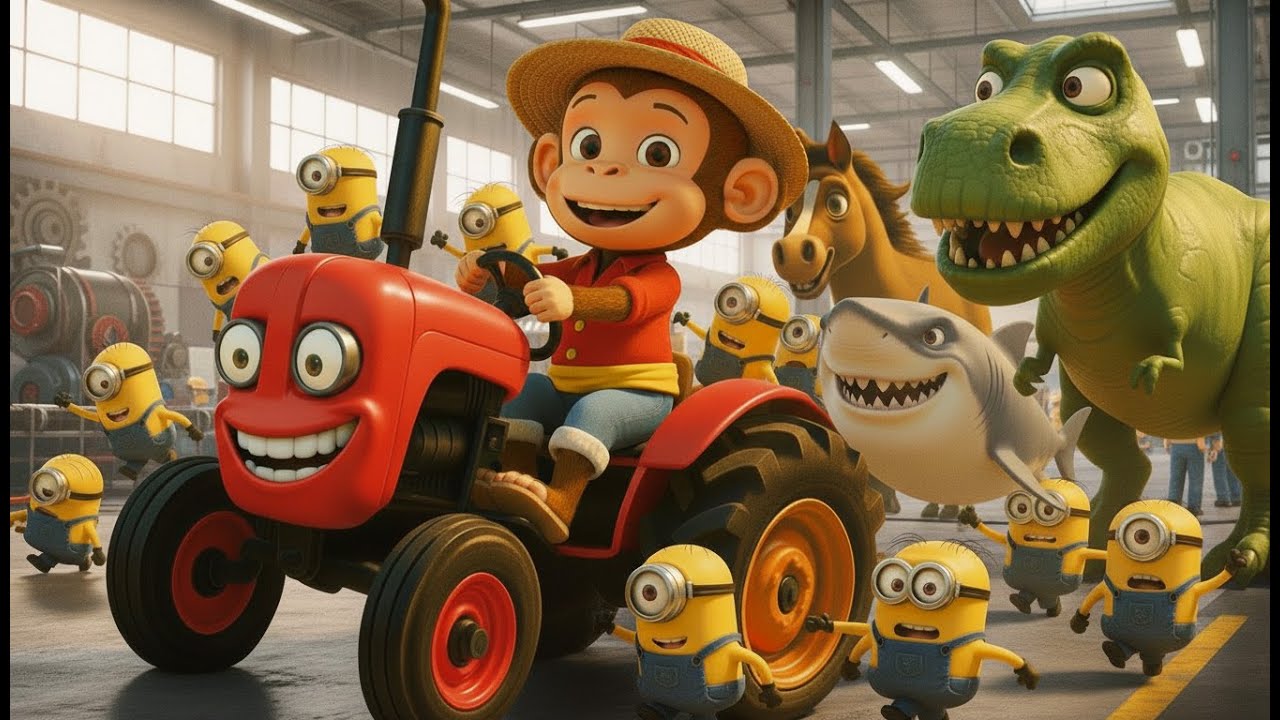 Monkey Cartoon Funny: Cute Monkey Couple & Minions Craft Delicious Sweets | MONKEY D FARM