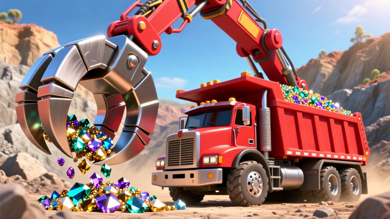 Dump Truck Load With Baby 🚛🎶 Fun Construction Song for Kids