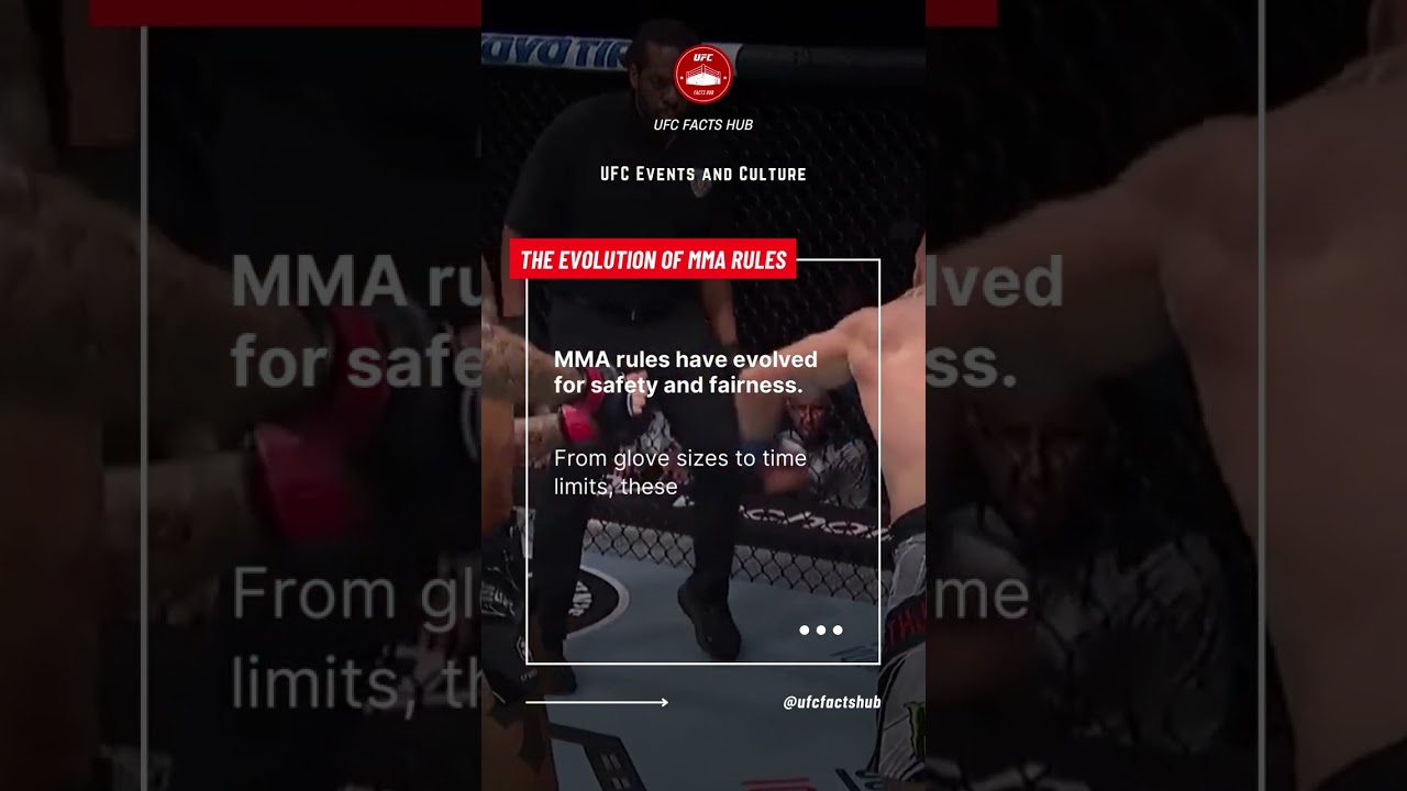 The Evolution of MMA Rules 📜 Changes for safety and fairness shaping the sport and ensuring UFC