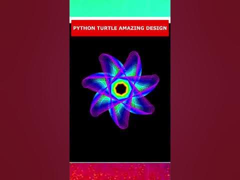 Python Turtle Graphics Code-Colorful Shell Design. - YouTube
