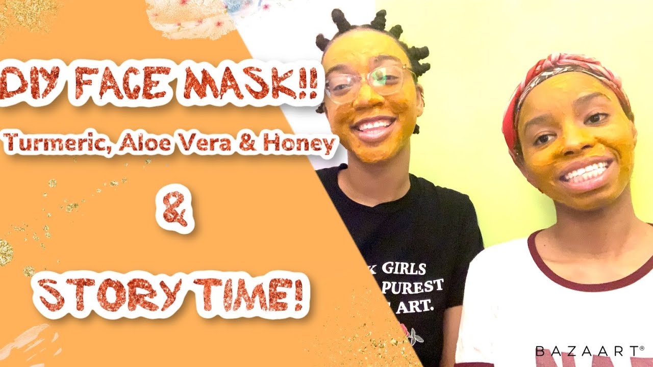DIY Tumeric Aloe Vera and Honey Face Mask and Story Time! YouTube