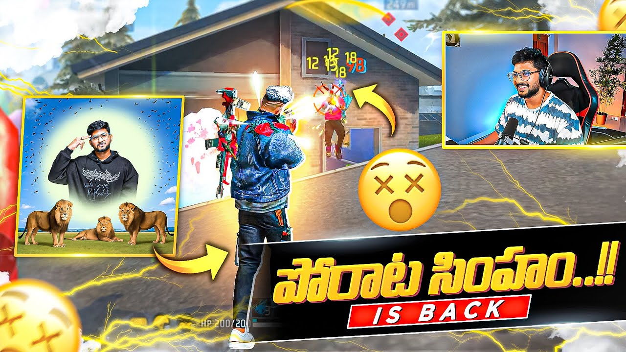 Munna Bhai As Porata Simham 💀🔥  Last Zone Gameplay Miss Avvakandi  - Free Fire Telugu - MBG ARMY