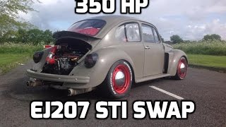 350 HP VW beetle WRX STI Turbo engine!!! Vocho project-subaru ej20 