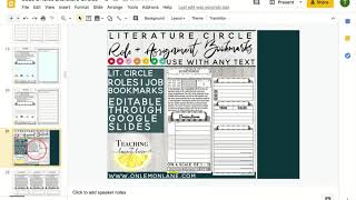 Literature circles distance learning ...