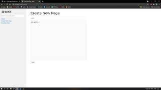 CS50W - Project 1 - Wiki - Django Guide