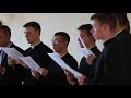 Seminarians singing stthomas aquinas seminary