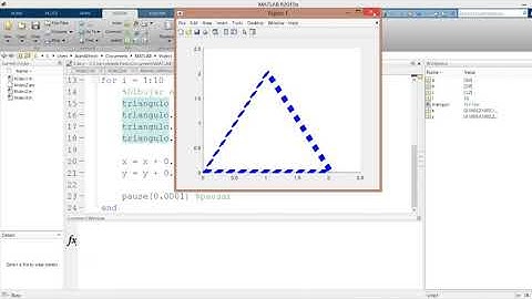 Matlab: Animacion usando ciclos for y pause