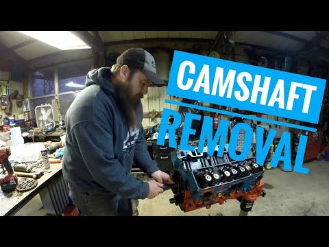 how to remove and install a camshaft in a small block chevy.