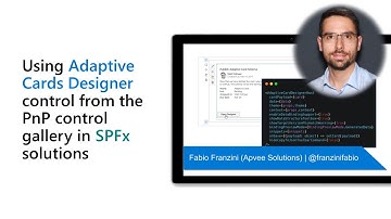 Using Adaptive Cards Designer control from the PnP control gallery in SPFx solutions