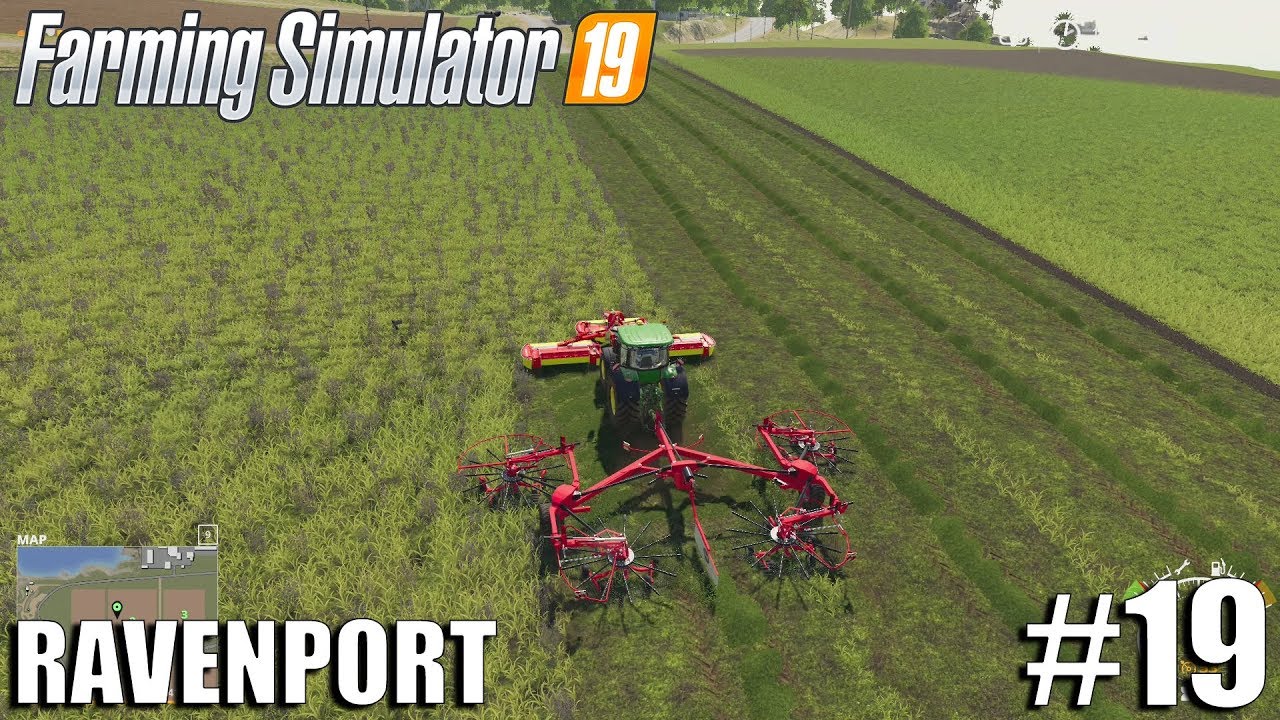 CUTTING GRASS Ravenport Timelapse 19 Farming Simulator 19 YouTube