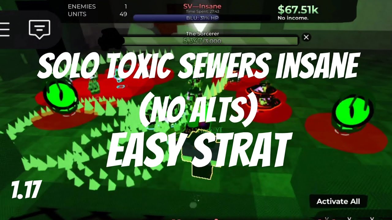 Solo toxic sewers insane without alt units wtd 1.17