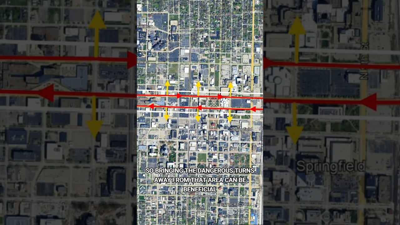 Почему в этом городе улицы с односторонним движением идут в неправильном направлении 