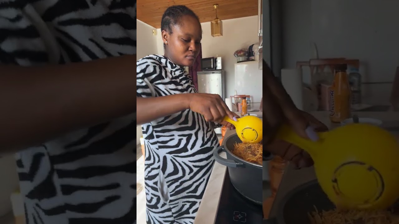 Jollof rice for breakfast #familyvlog #breakfast