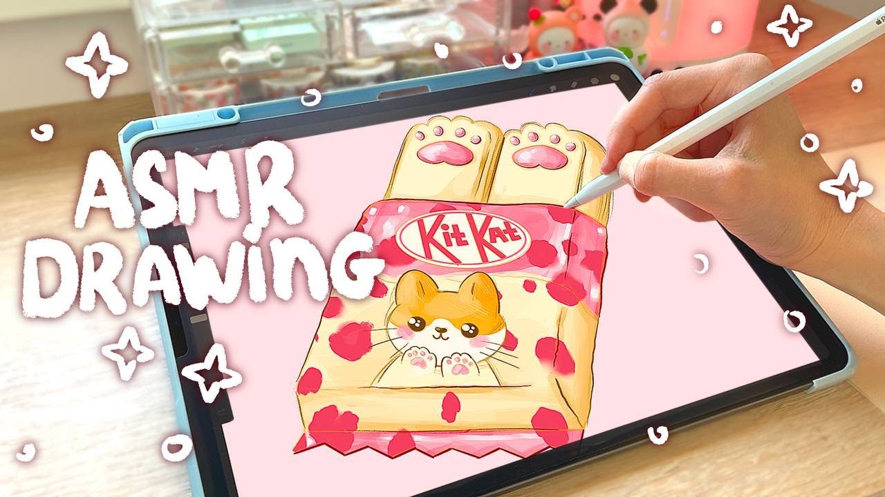 ASMR IPAD DRAWING NO TALKING - YouTube
