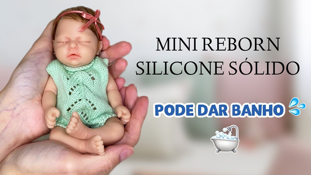 Bebê Reborn de Silicone Sólido