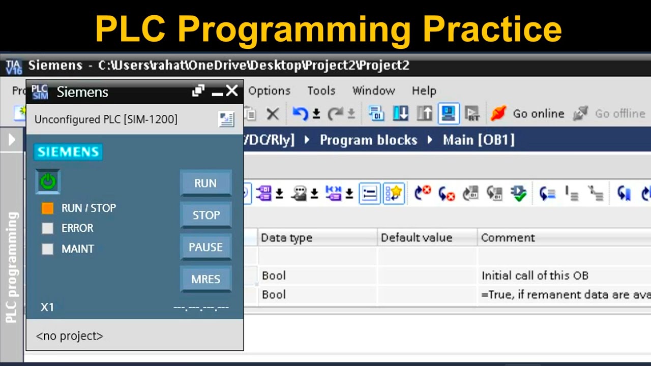 PLC Programming Practice: Exercises with Solutions - YouTube