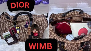 WHAT’S IN MY BAG DIOR BOSTON VINTAGE HANDBAG #wimb #vintage