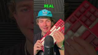 ASMR wood vs real buffet
