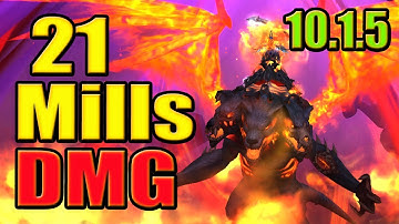 21 Million DMG Fire MAge Burst Battleground 10.1.5 Dragonflight World of Warcraft PvP