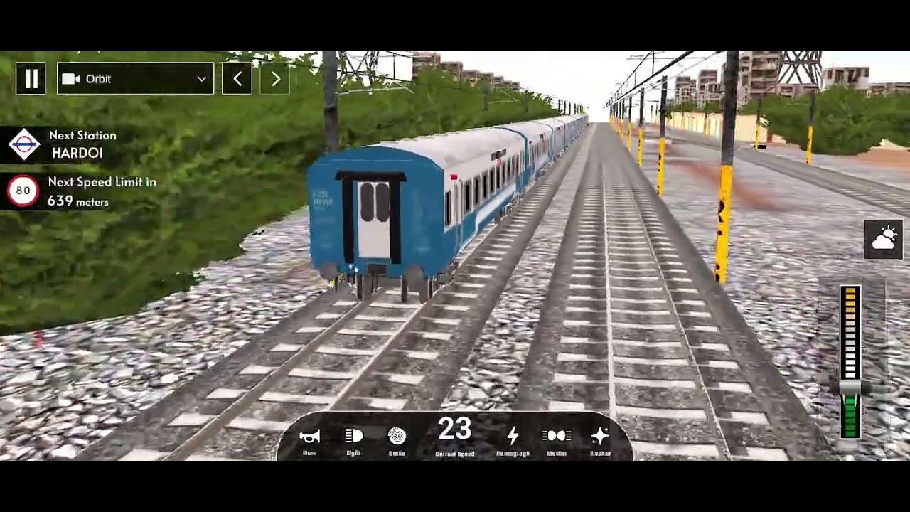 ट्रेन वाला गेम लखनऊ को चलती हुई