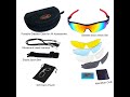 Lista cycling polorised sun glasses with interchangeable lenses