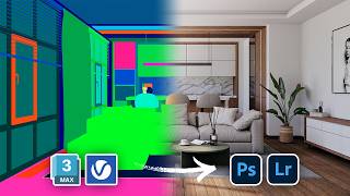 Interior Post-Production Workflow: From V-Ray Frame Buffer to Photoshop